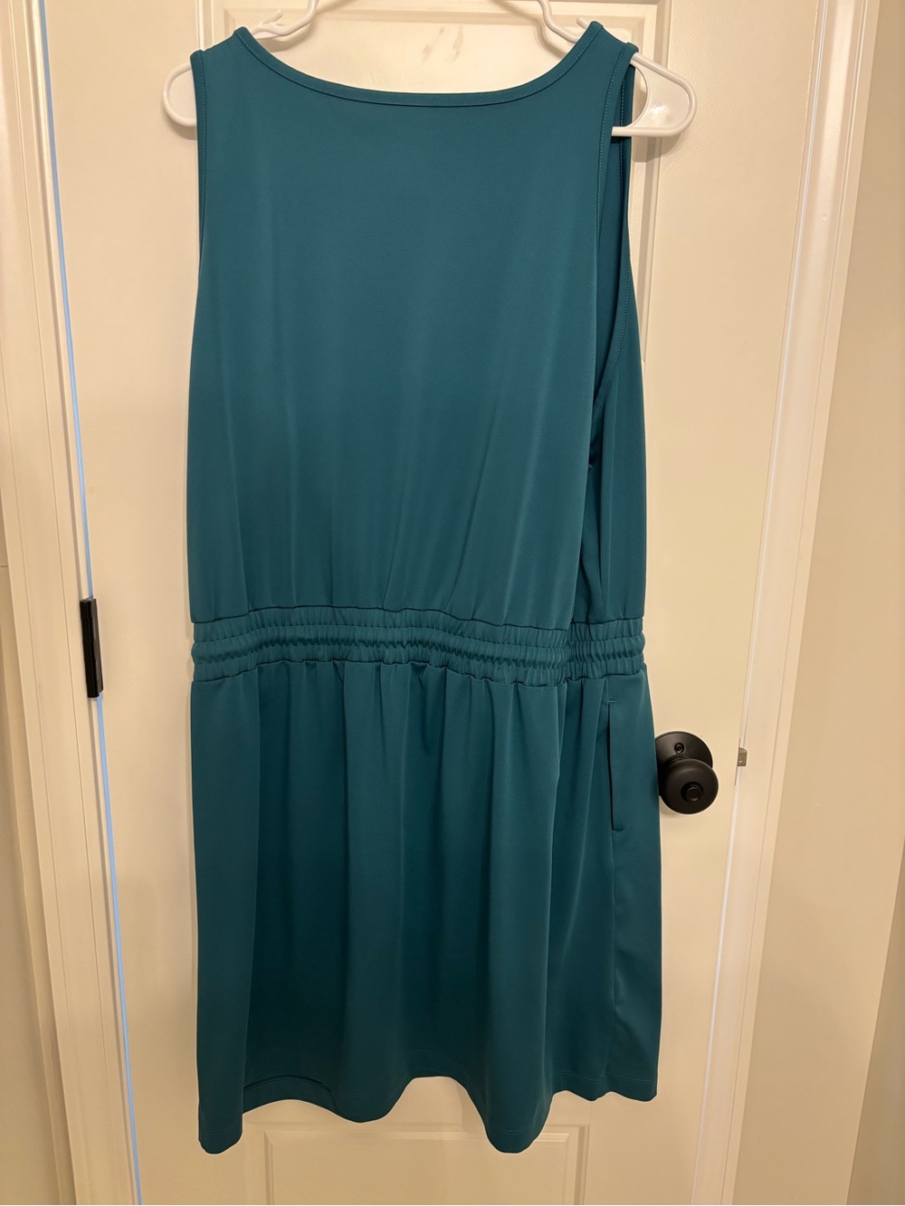Lou & Grey Teal Sleeveless Drawstring Waist Athletic Dress - Picture 2 of 3
